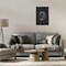 Stupell Industries Moon & Stars on Black Framed Floater Canvas Wall Art Design by JJ Design House LLC